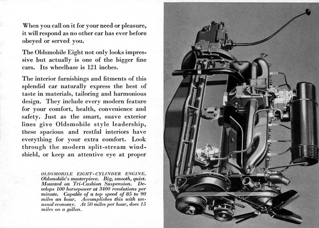 1935 Oldsmobile Motor Cars Brochure Page 4